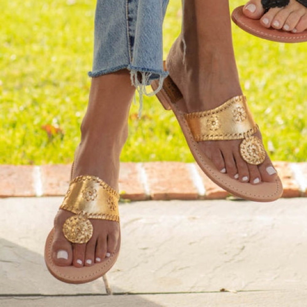 Jack Rogers Gold Women's Sandals